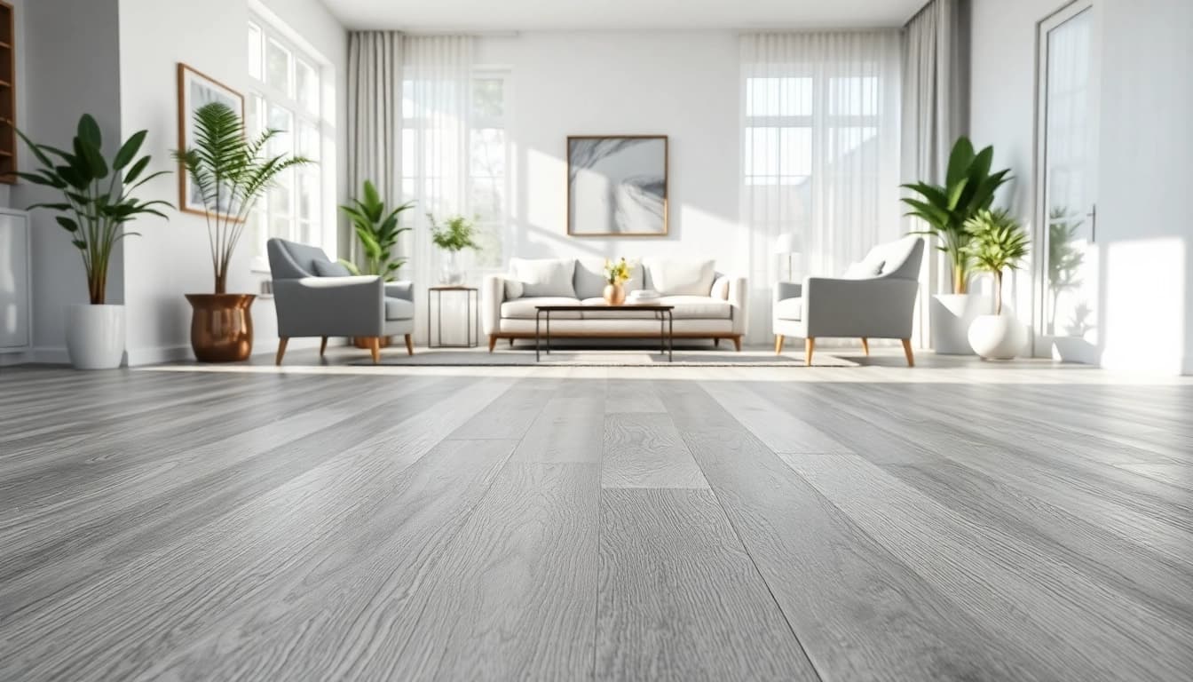 Transform your space with grey vinyl flooring that blends style and durability seamlessly.
