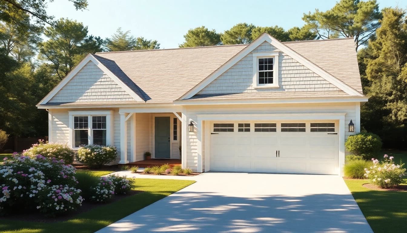 Showcase of stylish Cape Cod homes with expansive expansions and elegant garages.