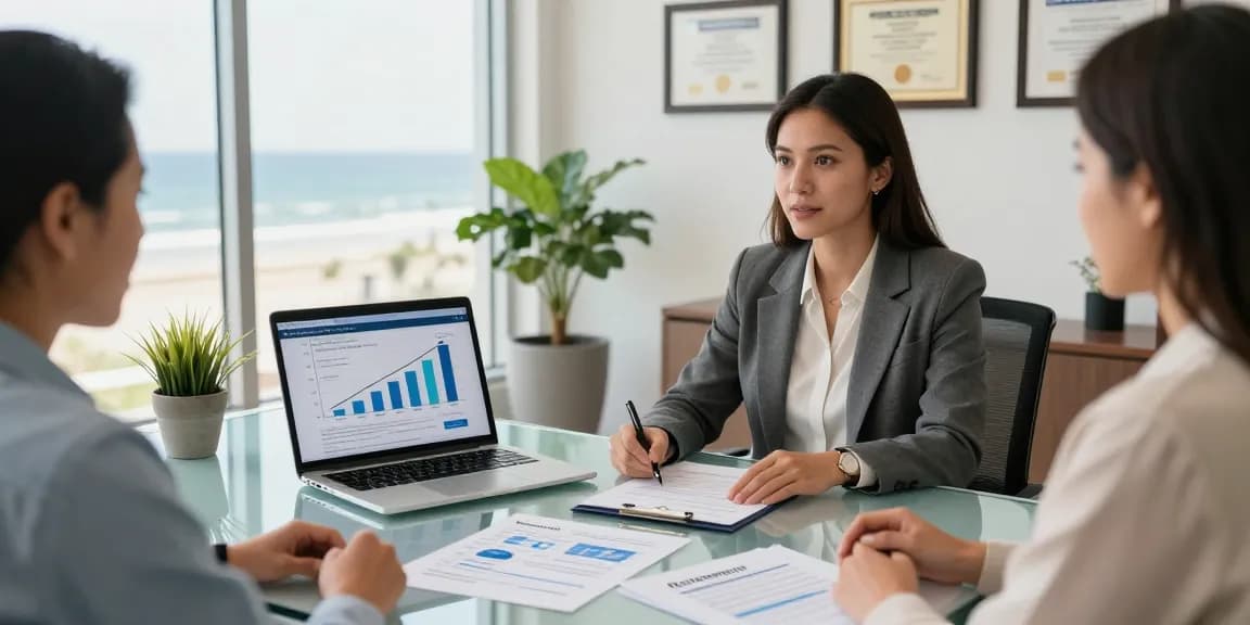 Client meeting in Virginia Beach with a financial advisor, showcasing personalized financial strategies.