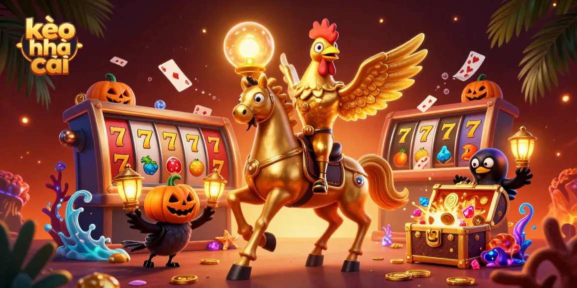 Engage with the exciting world of kèo nhà cái in this vibrant casino scene featuring unique characters and gaming elements.